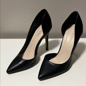 Catherine Malandrino Black Leather D’OrsayHeels